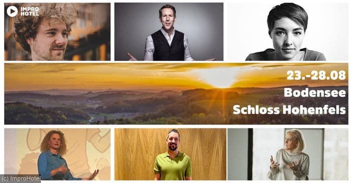 ImproHotel August II 2026 im Schloss Hohenfels am Bodensee (all inclusive) poster