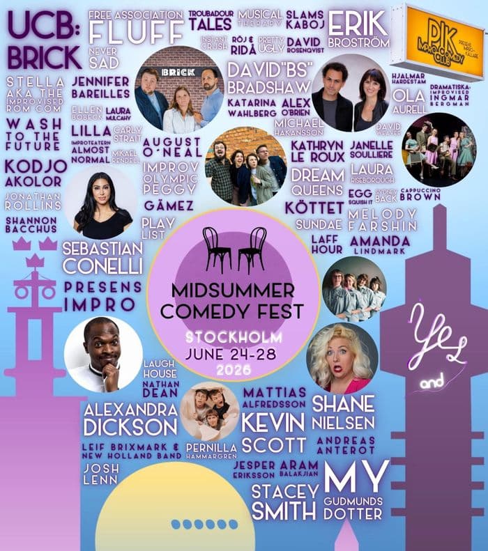 Midsummer Comedy Fest 2026 poster