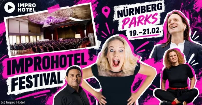 ImproHotel Festival Februar 2027 in Nürnberg (Vollpension) poster
