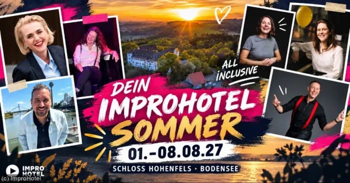 ImproHotel August I 2027 im Schloss Hohenfels am Bodensee (all inclusive) poster