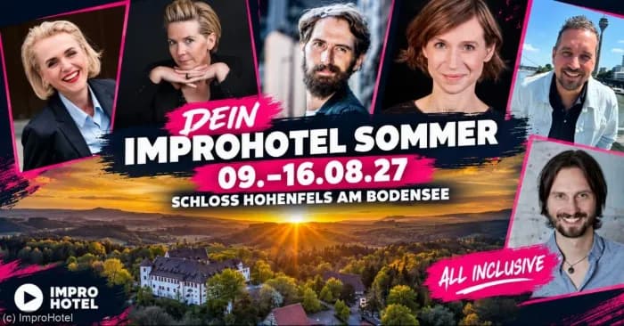 ImproHotel August II - 2027 im Schloss Hohenfels am Bodensee (all inclusive) poster